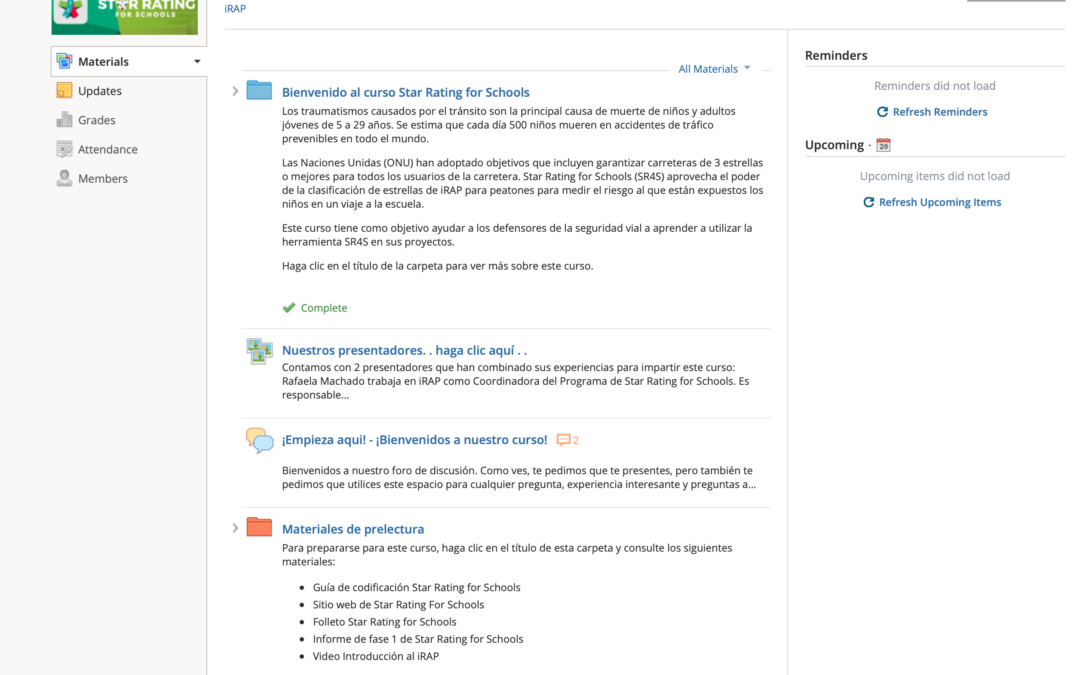 Learn at your own pace – SR4S video courses now available in English and Spanish