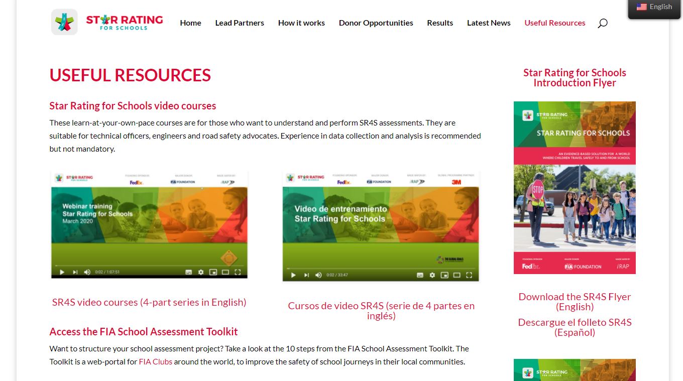 Useful resources page